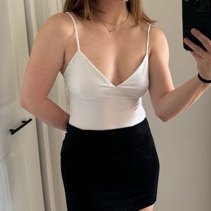 White Spaghetti Strap bodysuit